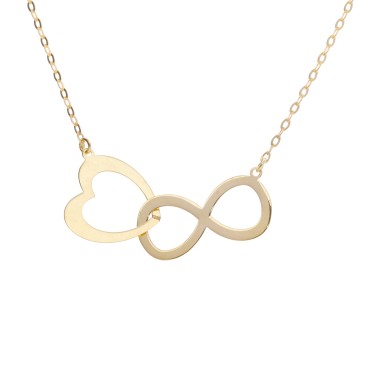 Collier Coeur Infini Or 375