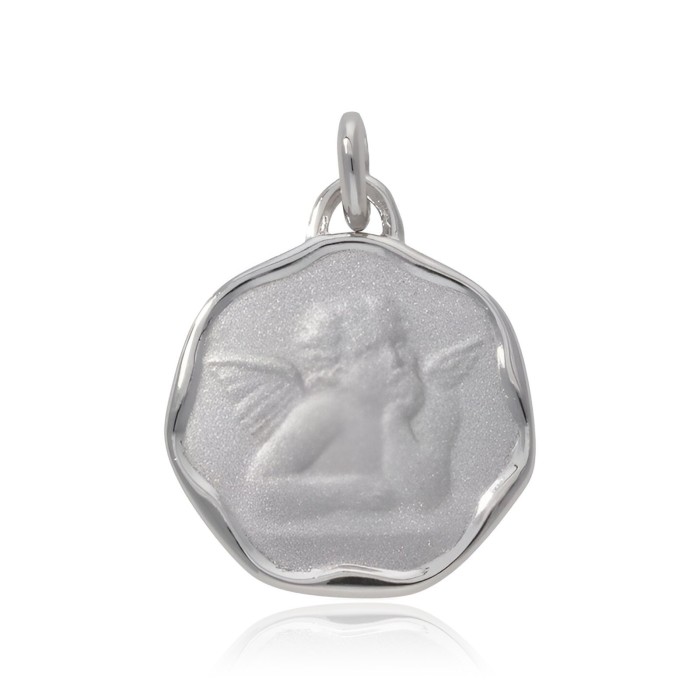 Médaille Ange Argent Rond