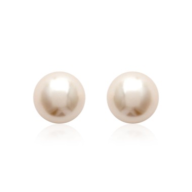 Boucles d'oreilles Perle Plaqué-Or 8mm