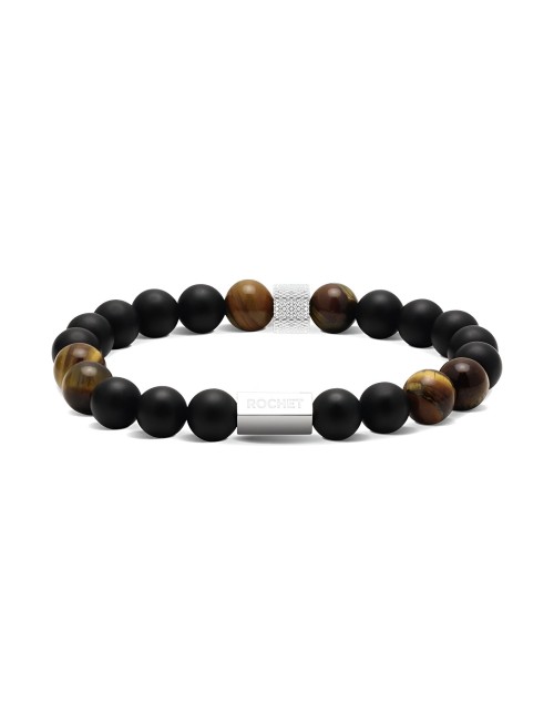 Bracelet ROCHET ZEN Acier Oeil de Tigre