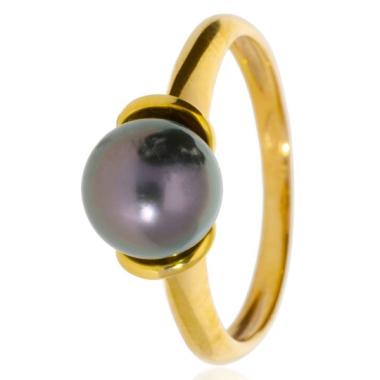 Bague Perle de Tahiti Or 375 8mm