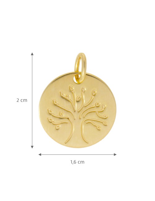 Pendentif Arbre de Vie Or Jaune 375