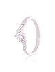 Bague Solitaire Or Blanc 750 Diamant 0.300ct