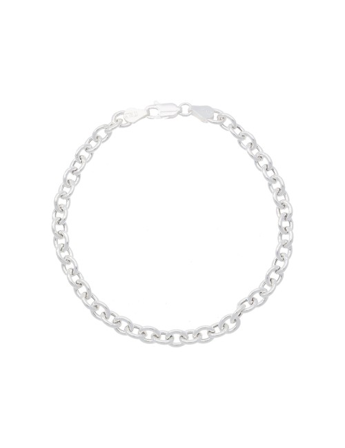 Bracelet Ovale 19cm Argent