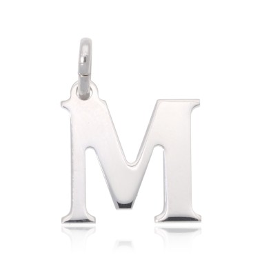 Pendentif Initiale M Argent