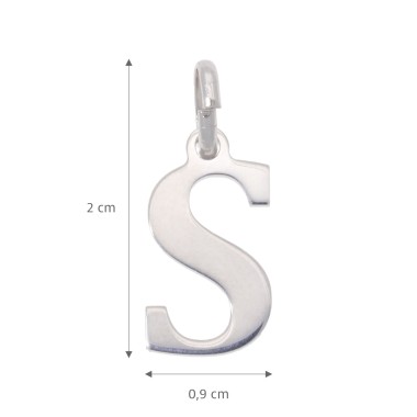 Pendentif Initiale S Argent