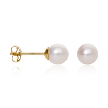 Boucles d'oreilles Perle Or 375 5mm