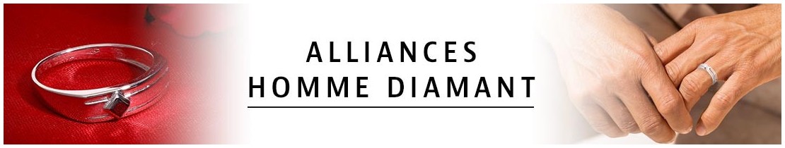 Alliances Homme Diamant